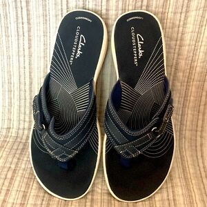 Womens Clarks cloud stepper cushion soft sandals size 8